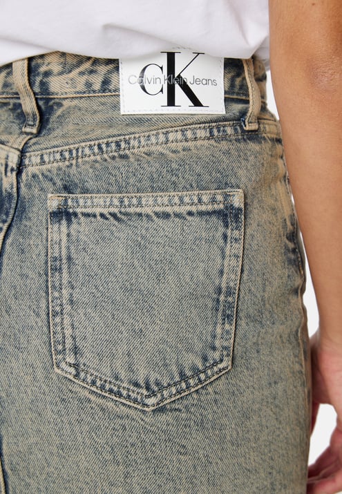 Calvin Klein Jeans Front Split Maxi Denim Skirt