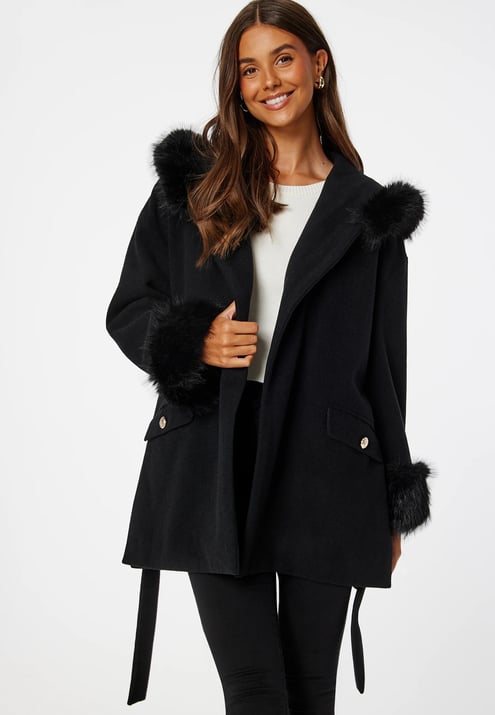 Chiara Forthi Hooded Wool Blend Coat
