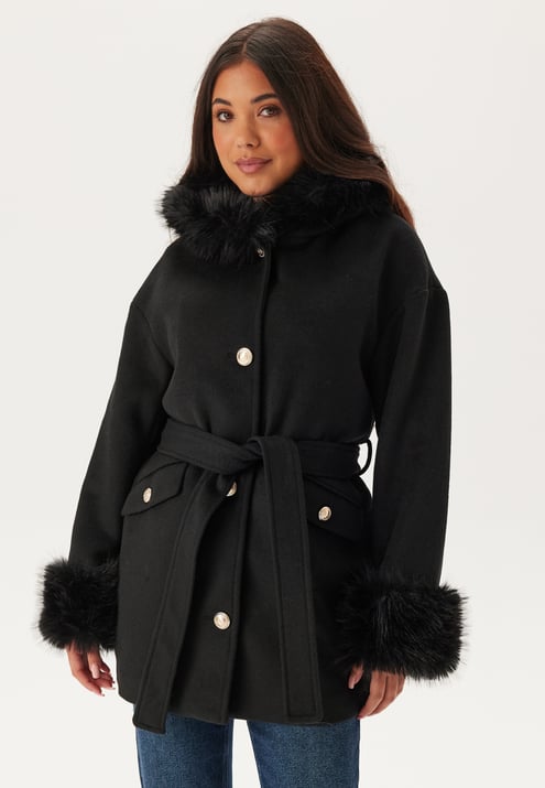 Chiara Forthi Hooded Wool Blend Coat