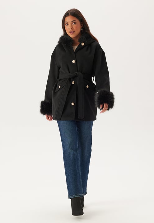 Chiara Forthi Hooded Wool Blend Coat