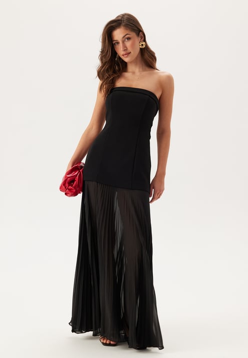 FOREVER NEW Bethie Strapless Sheer Skirt Dress