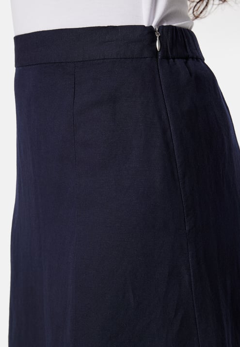 GANT Midi Linen Blend Skirt