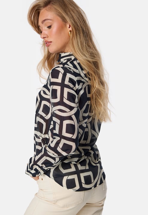GANT Monogram Print Silk Shirt
