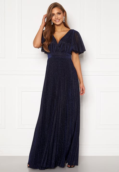 Goddiva Flutter Glitter Dress
