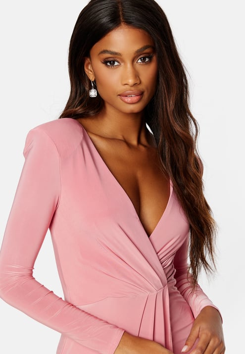 Goddiva Long Sleeve Maxi Dress