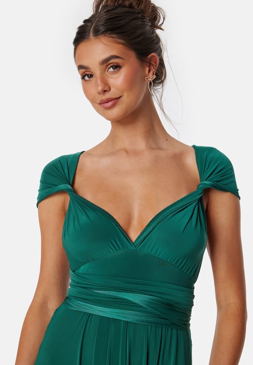 Goddiva Multi Tie Maxi Dress