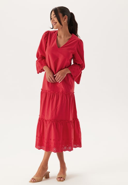Happy Holly Broderie Anglaise Long Dress