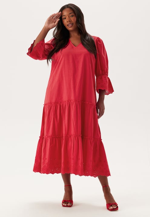 Happy Holly Broderie Anglaise Long Dress
