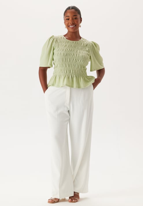 Happy Holly Butterfly Sleeve Smock Top
