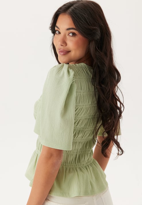 Happy Holly Butterfly Sleeve Smock Top