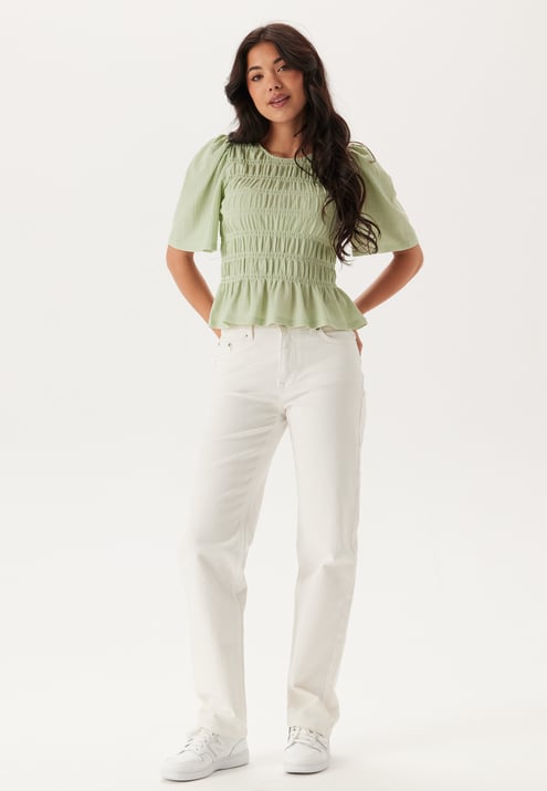 Happy Holly Butterfly Sleeve Smock Top