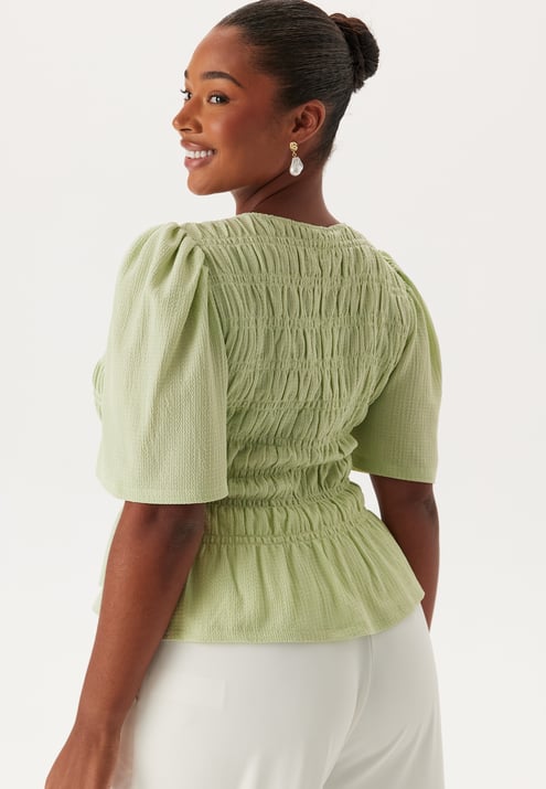 Happy Holly Butterfly Sleeve Smock Top