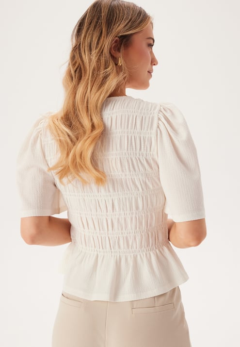 Happy Holly Butterfly Sleeve Smock Top