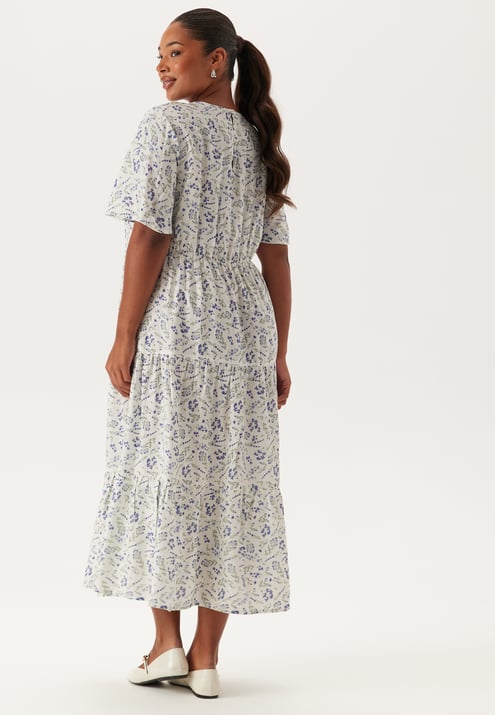 Happy Holly Butterfly Sleeve Viscose Midi Dress