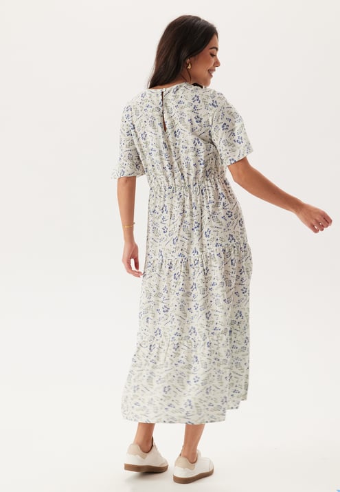 Happy Holly Butterfly Sleeve Viscose Midi Dress