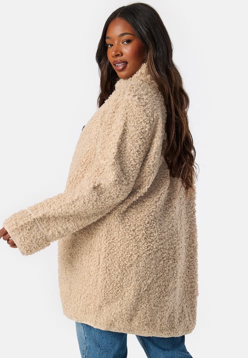 Happy Holly High Neck Teddy Jacket
