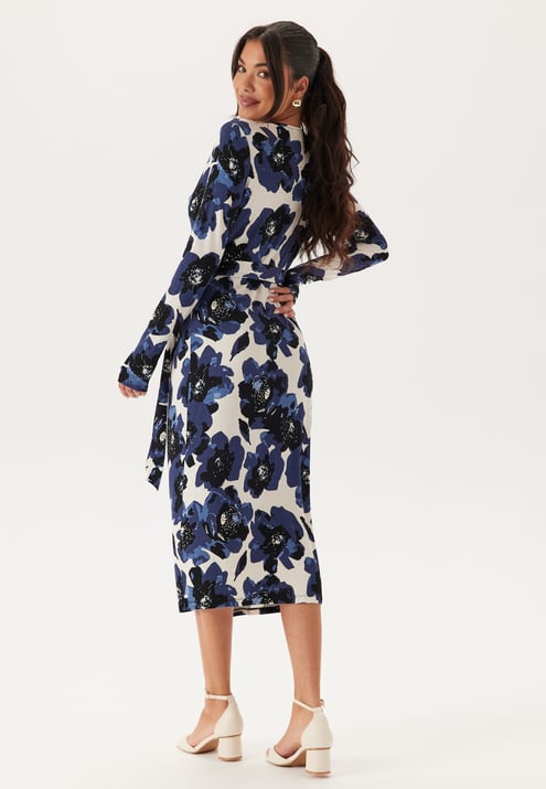 Happy Holly Long Sleeve Wrap Dress