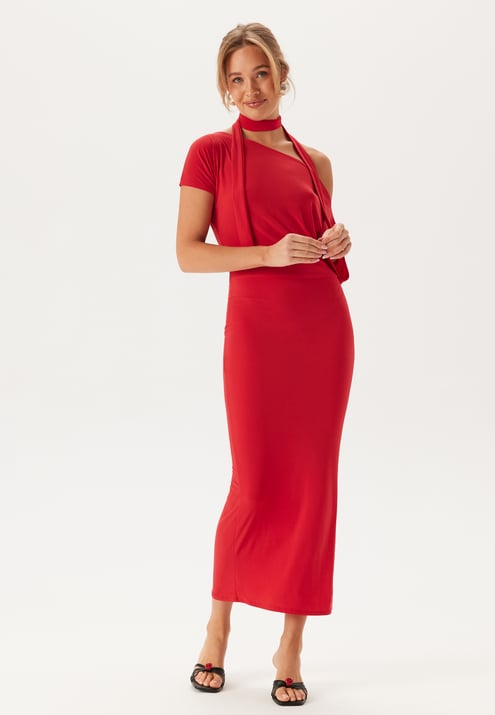 John Zack Off Shoulder Midaxi Dress