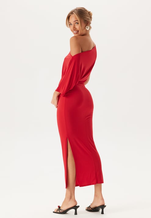 John Zack Off Shoulder Midaxi Dress