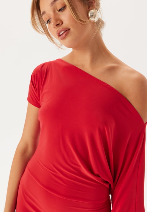 John Zack Off Shoulder Midaxi Dress