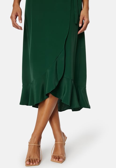 John Zack Short Sleeve Wrap Dress
