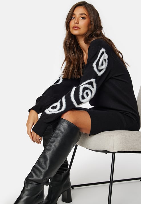 Object Collectors Item Objinda LS short knit dress