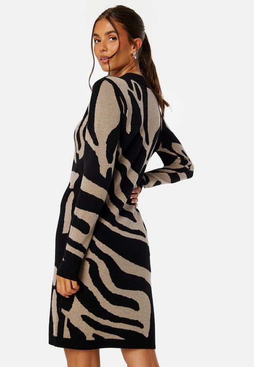 Object Collectors Item Ray L/S Knit Dress AOP