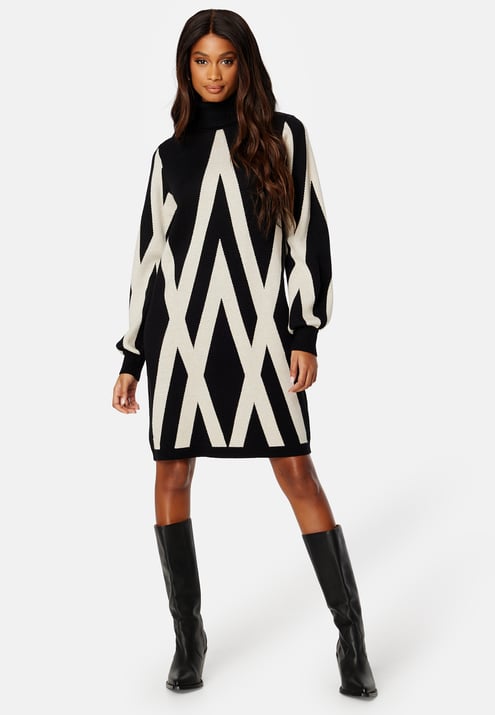 Object Collectors Item Objray L/S Knit Rollneck Dress