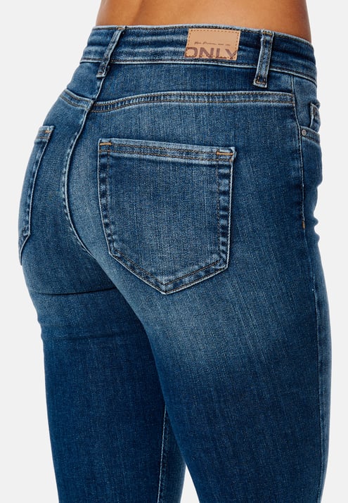 ONLY Onlblush Mid Ankle Raw Denim