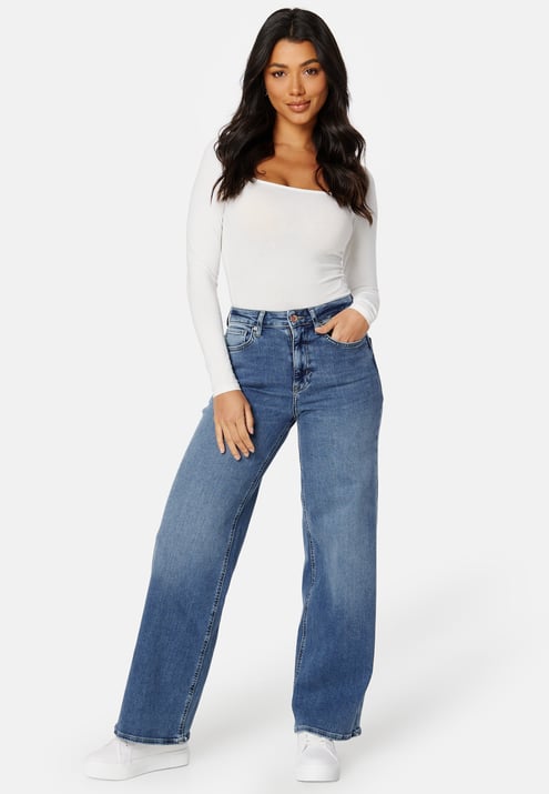 ONLY Onlmadison Blush HW Wide Denim
