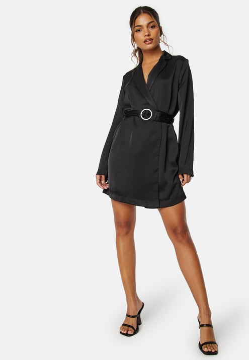ONLY Marta LS Short Satin Dress