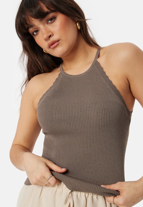 ONLY Onlgemma Scallop Hltneck Top
