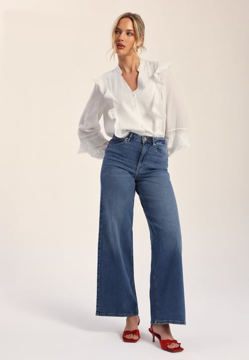 ONLY Onlmadison Blush HW Wide Denim