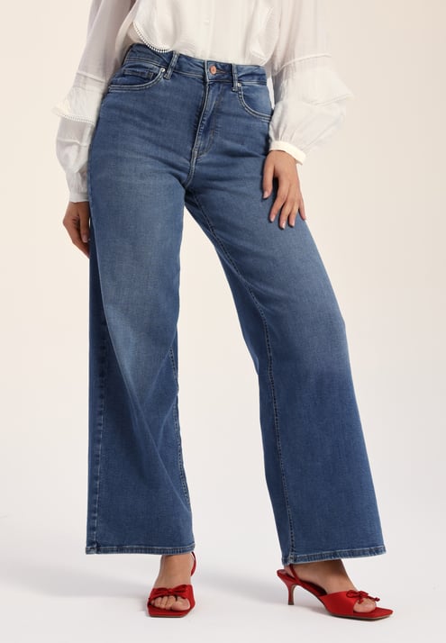 ONLY Onlmadison Blush HW Wide Denim