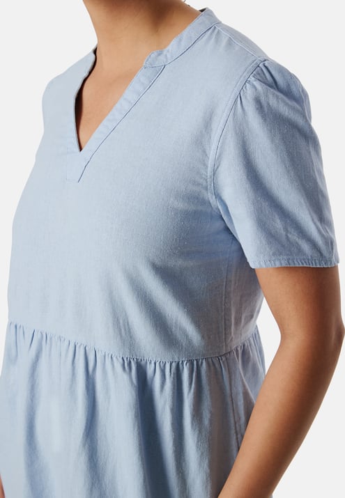 ONLY Onltiri-Caro V-Nec Lin Dress