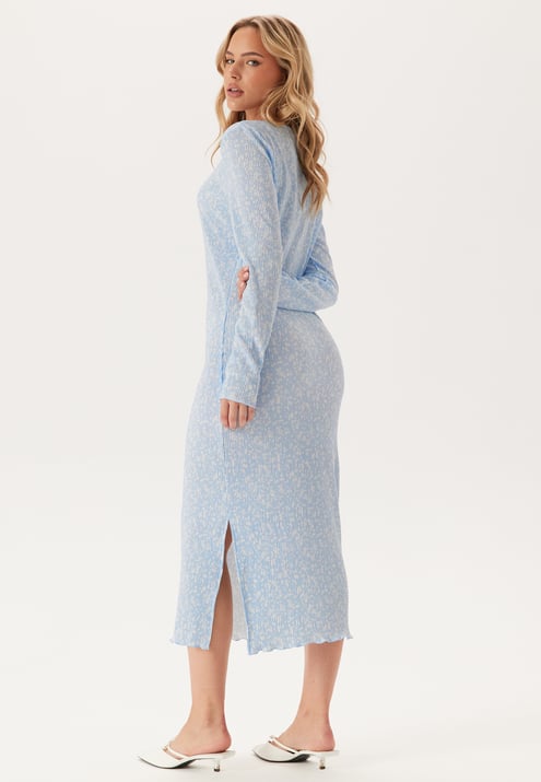 Pieces Pcflora Ls Midi Dress