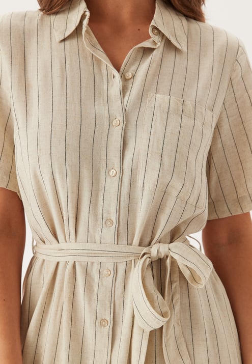 Pieces Pcpia 2/4 MIDI SHIRT DRESS 