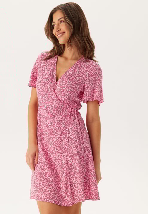 Pieces Pctala New Ss Wrap Dress