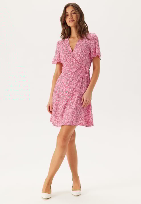 Pieces Pctala New Ss Wrap Dress