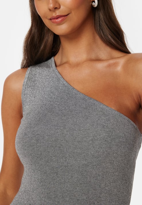 SELECTED FEMME Lura Lurex One Shoulder Knit Top