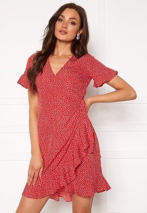 VERO MODA Henna 2/4 Wrap Frill Dress