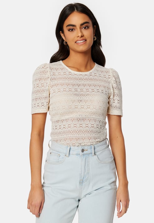 VILA Chikka Puff O-Neck S/S To