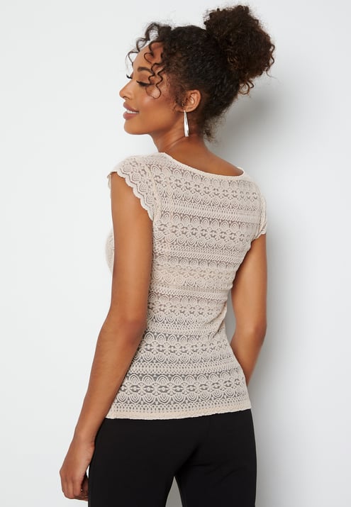 VILA Vichikka V-Neck Cap Sleeve Top
