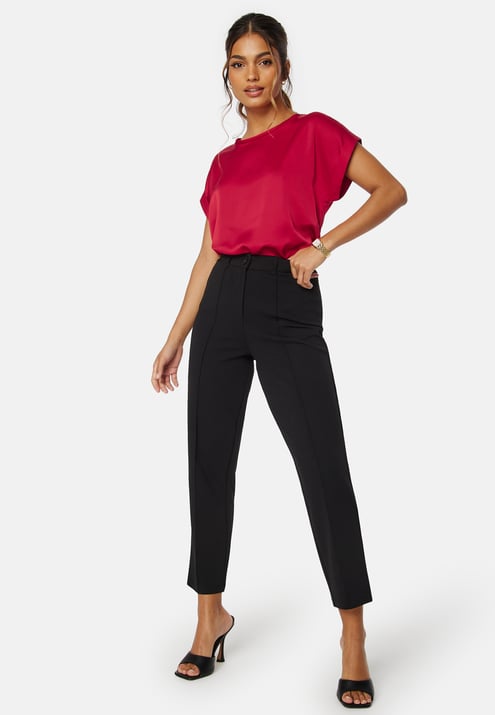 VILA Viellette S/S Satin Top