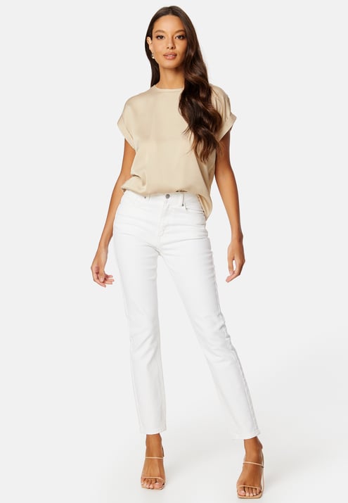 VILA Viellette S/S Satin Top