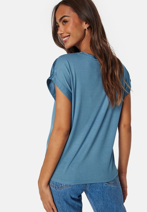 VILA Viellette S/S Satin Top