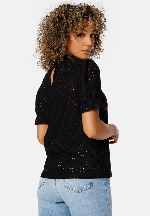 VILA Vikawa S/S Flounce Top