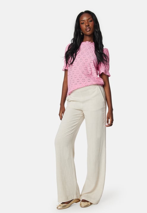 VILA Vikawa S/S Flounce Top