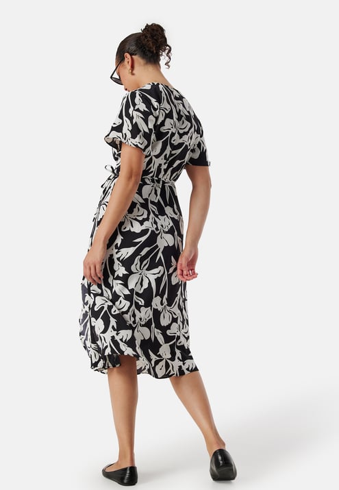 VILA Vilovie S/S Wrap Midi Dress