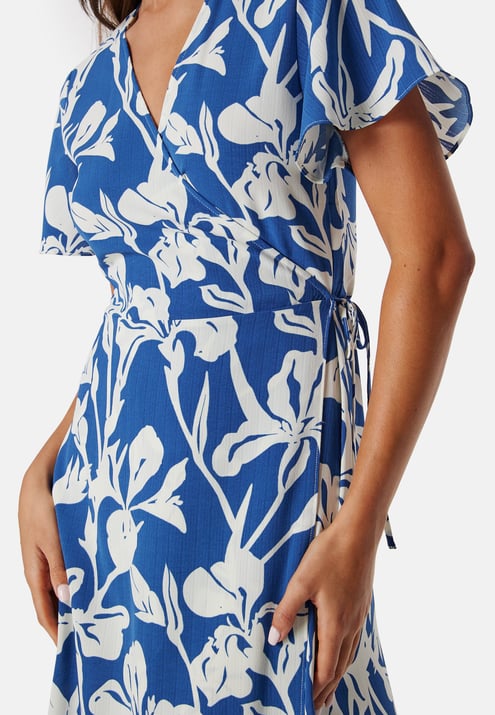 VILA Vilovie S/S Wrap Midi Dress